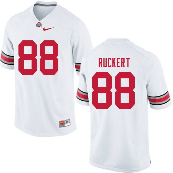 Ohio State Buckeyes #88 Jeremy Ruckert Men Embroidery Jersey White